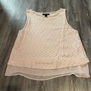 Banana Republic Light Pink Lace Top